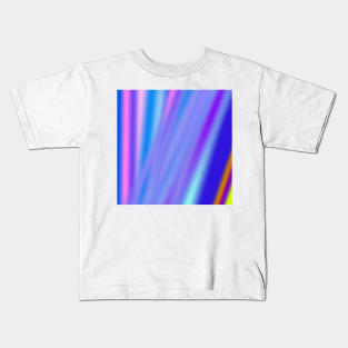 blue green red abstract texture pattern design Kids T-Shirt